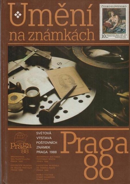 Umění na známkách - Katalog výstavy, Praha červenec 1988