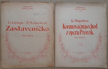 Soubor 16 notových sešitů a listů