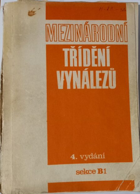 Mezinárodní třídění vynálezů. Sekce B/1, Průmyslové techniky