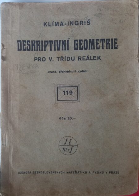 Deskriptivní geometrie pro V. třídu reálek